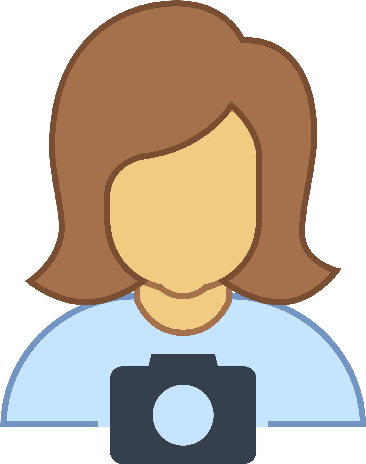 Female Photographer Icon PNG Image