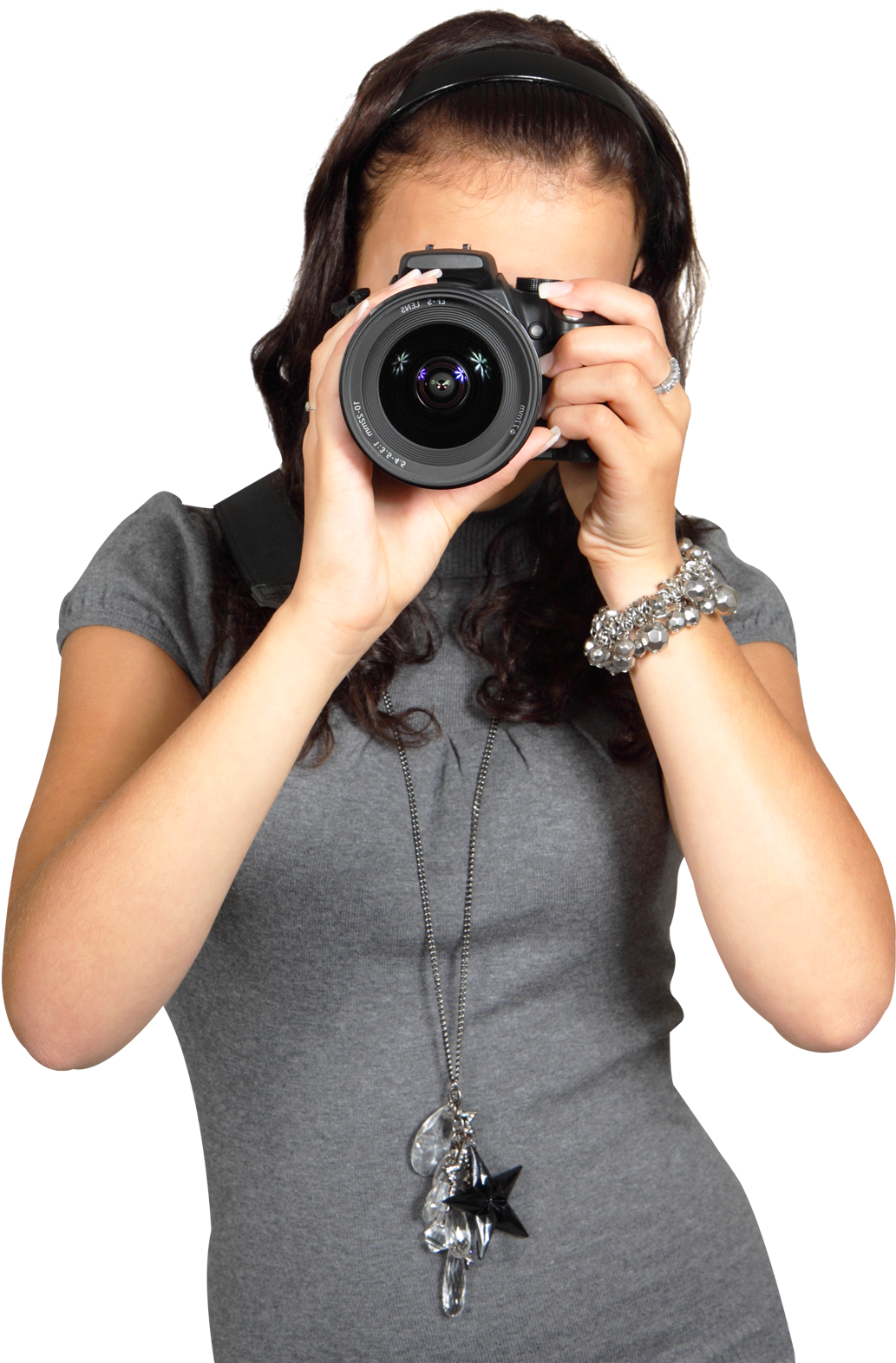 Female_ Photographer_ Taking_ Photo.png PNG Image