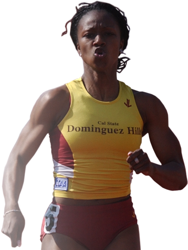 Female Track Athletein Competition PNG Image