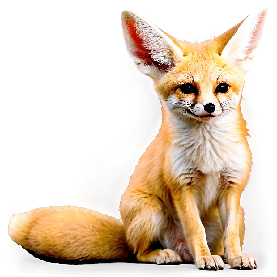 Fennec Fox In Moonlight Png Pyj PNG Image