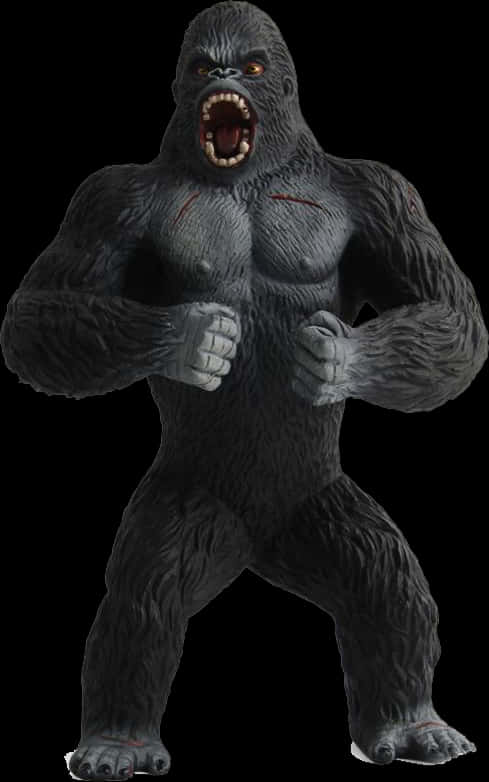 Ferocious King Kong Figure PNG Image