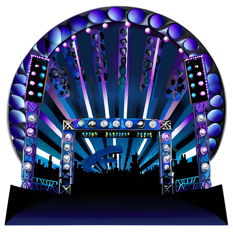 Festival Concert Stage At Dusk Png 83 PNG Image