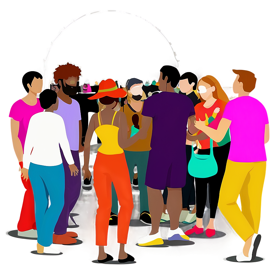 Festival Crowd Scene Png Gvy PNG Image