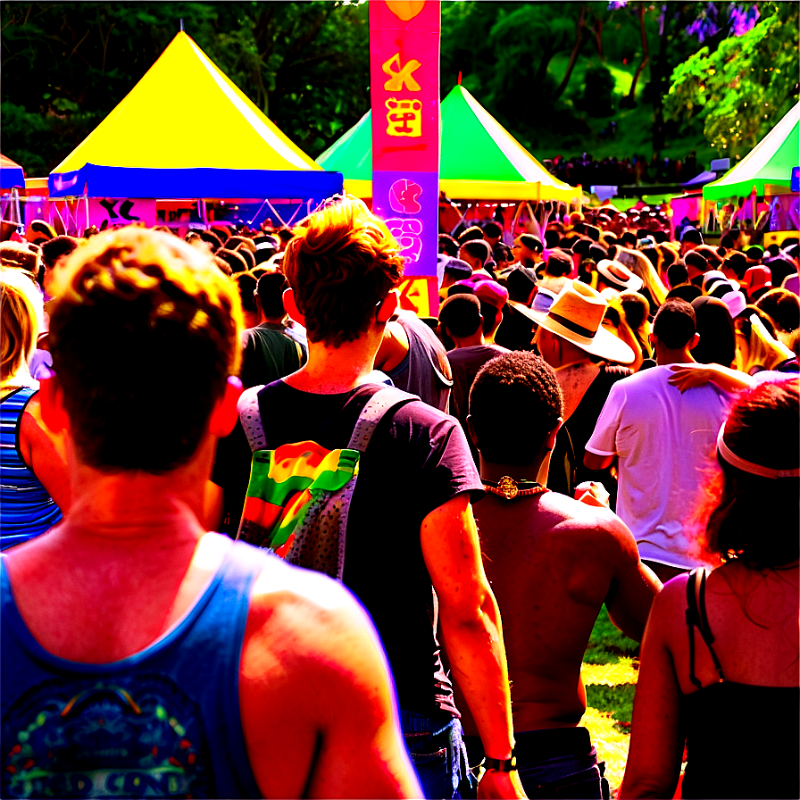 Festival Crowd Scene Png Hxr85 PNG Image