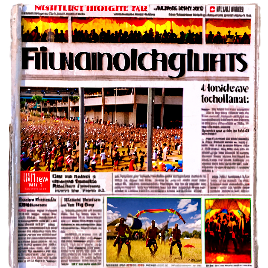 Festival Highlights Newspaper Png Bim68 PNG Image