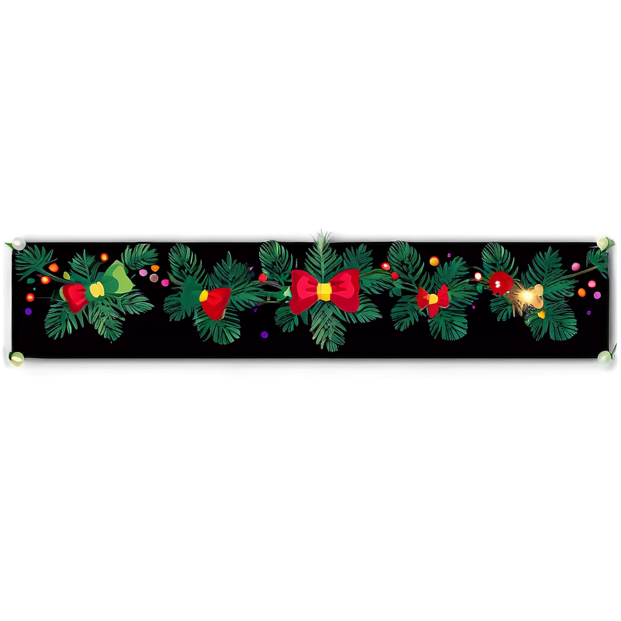 Festive Black Banner Png 06132024 PNG Image