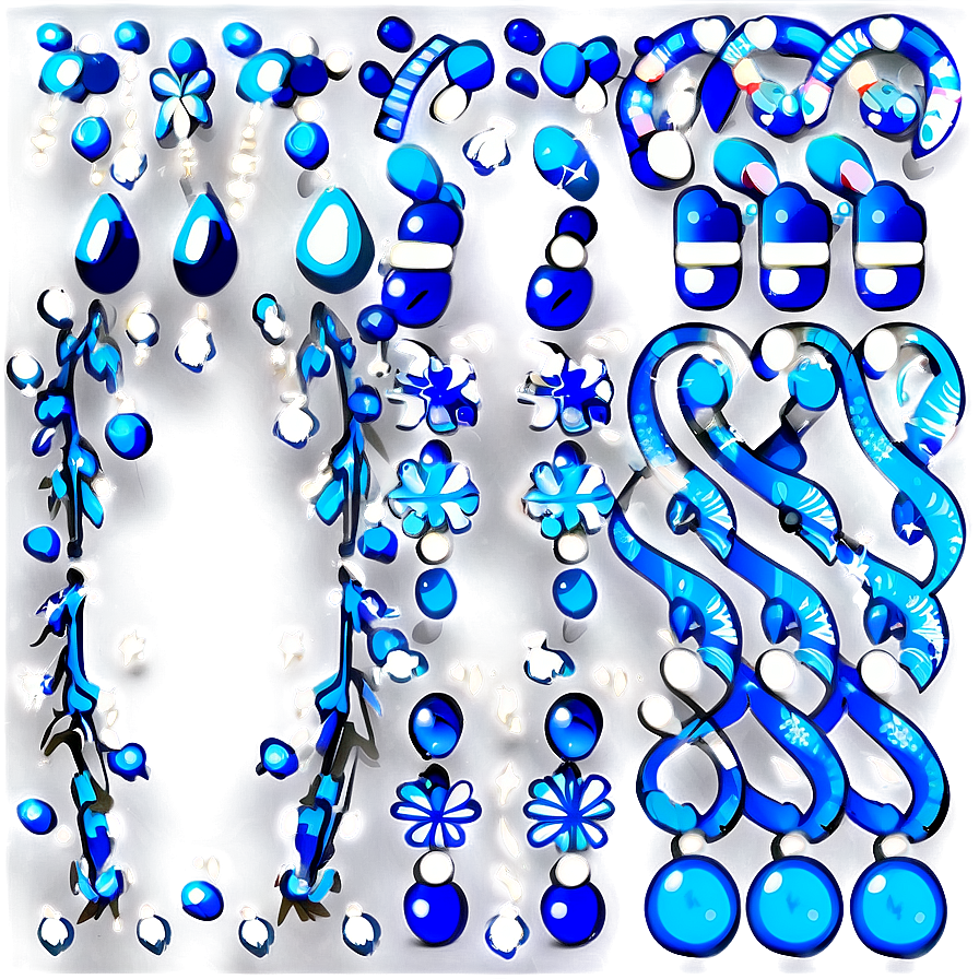 Festive Blue Sparkle Png Kud80 PNG Image