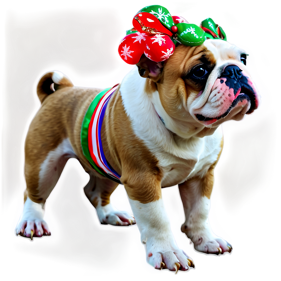 Festive Bulldog Png Gqp PNG Image