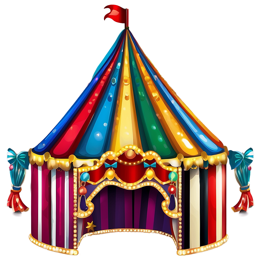 Festive Carnival Tent Design Png Weh PNG Image