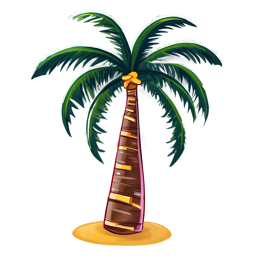 Festive Cartoon Palm Tree Png Oip PNG Image