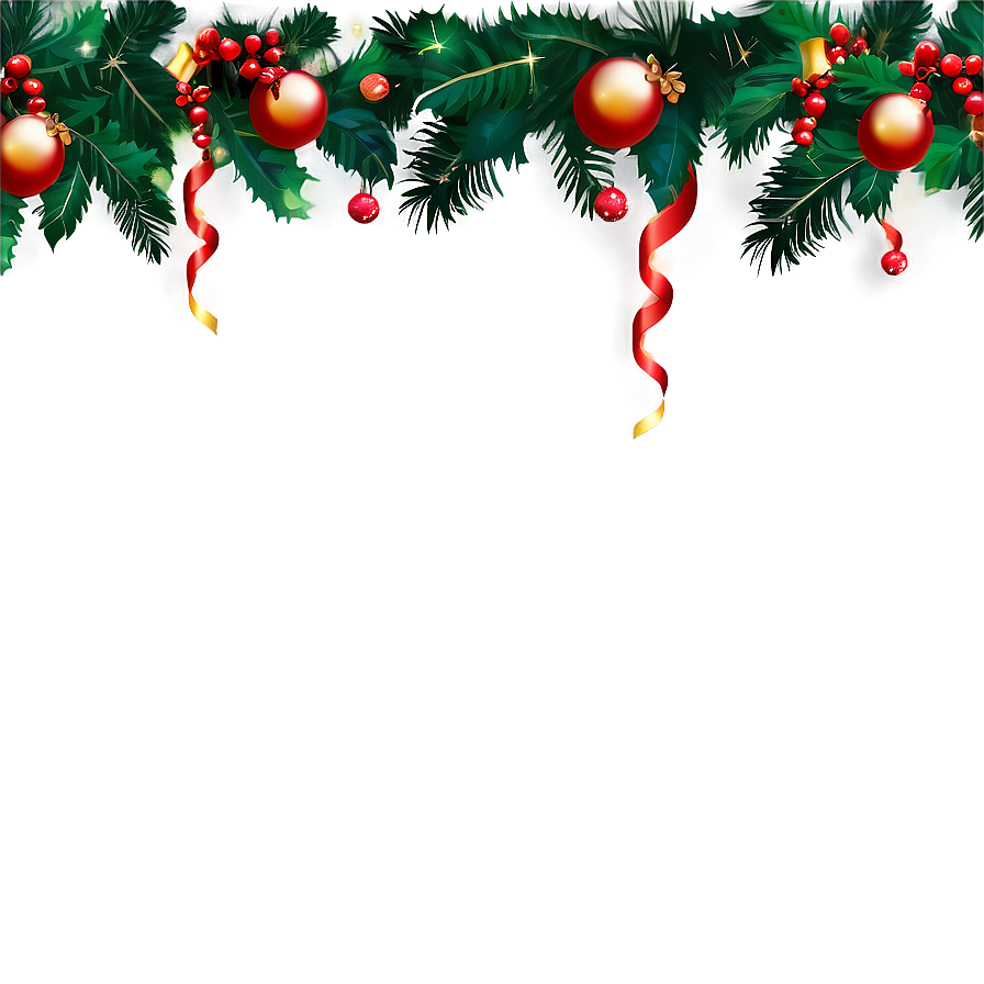 Festive Christmas Border Png Sex80 PNG Image