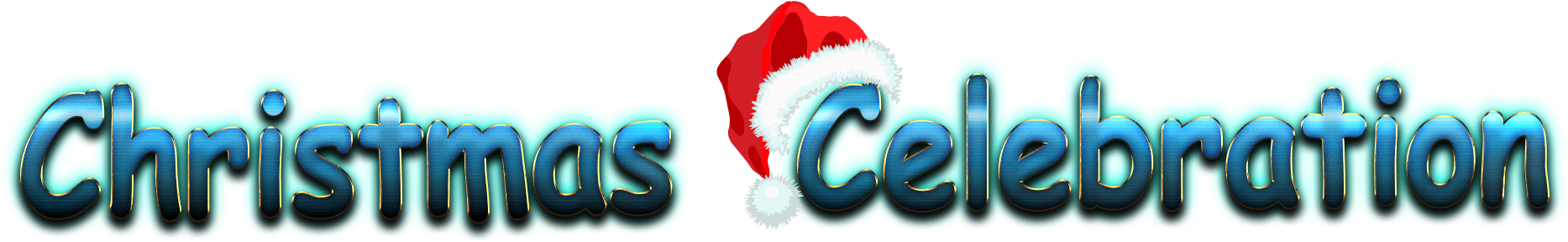 Festive Christmas Celebration Text PNG Image