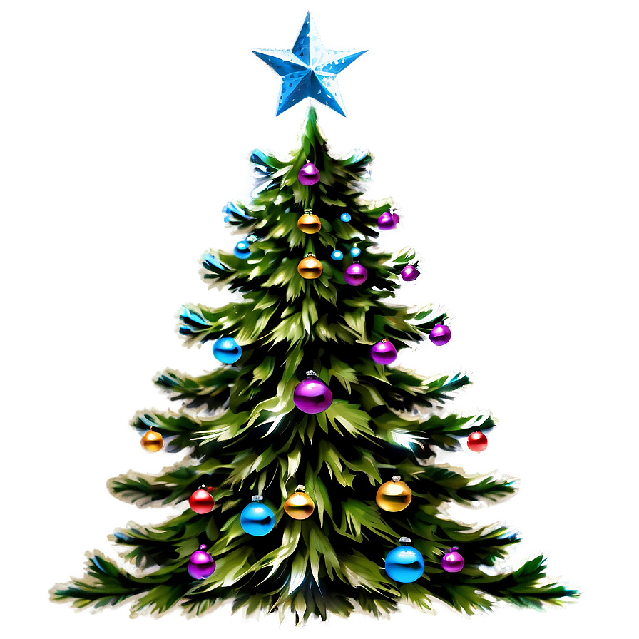 Festive Christmas Tree Png Vis46 PNG Image