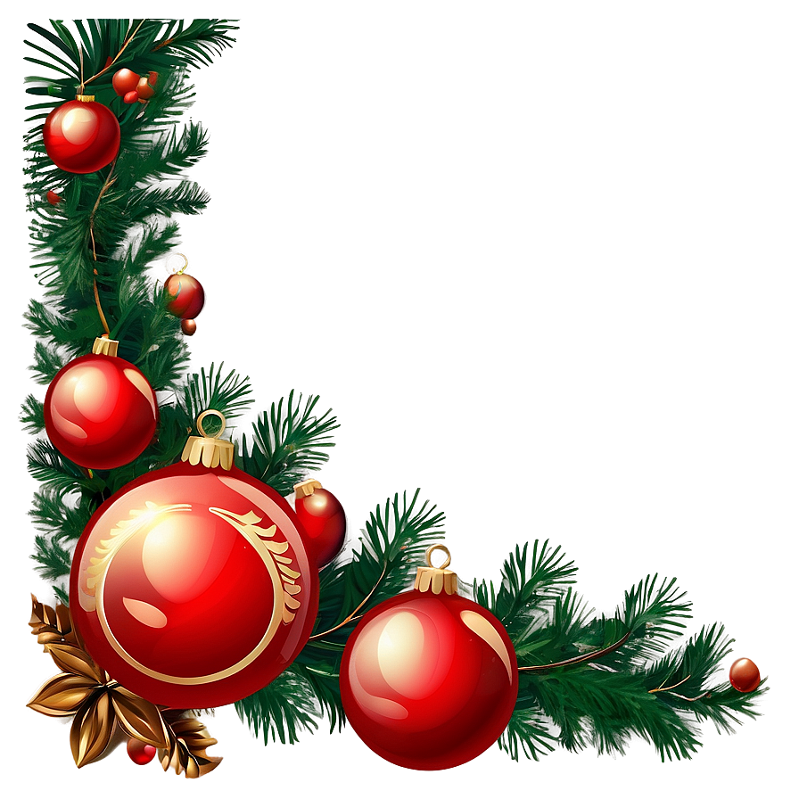 Festive Corner Vector Decorations Png Fim19 PNG Image