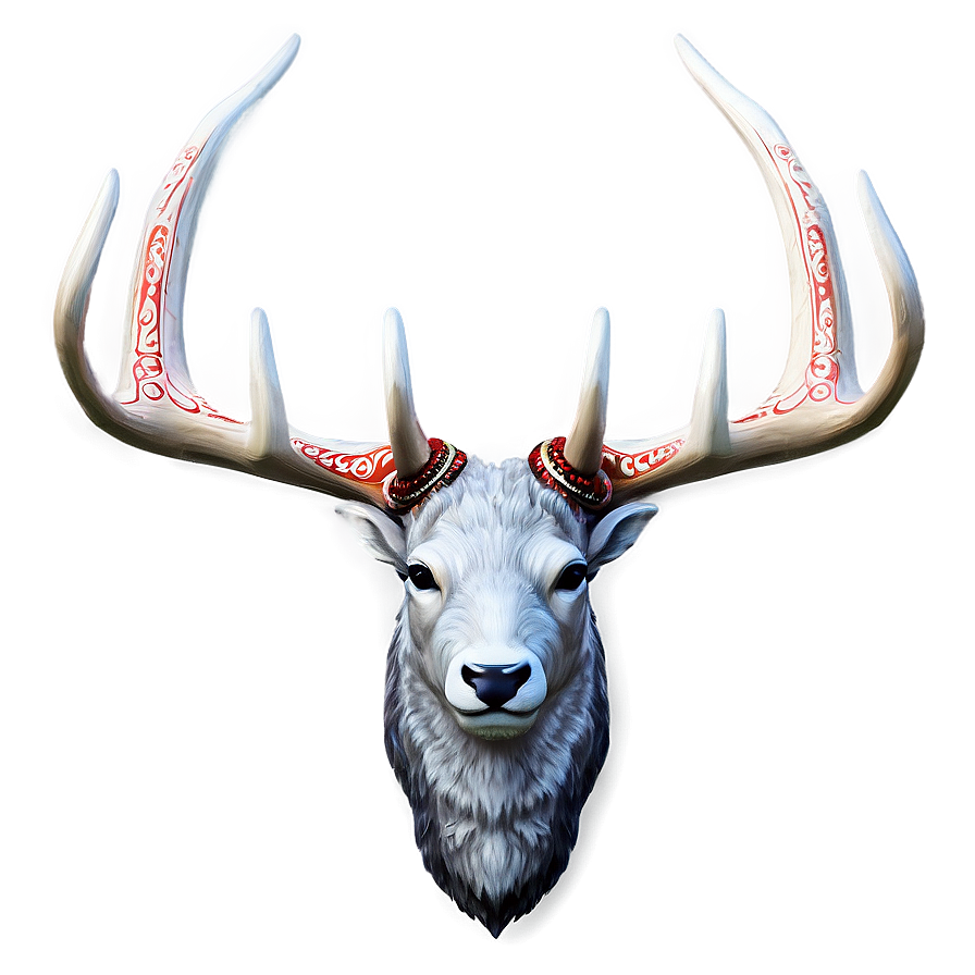 Festive Deer Antler Decoration Png Atr93 PNG Image