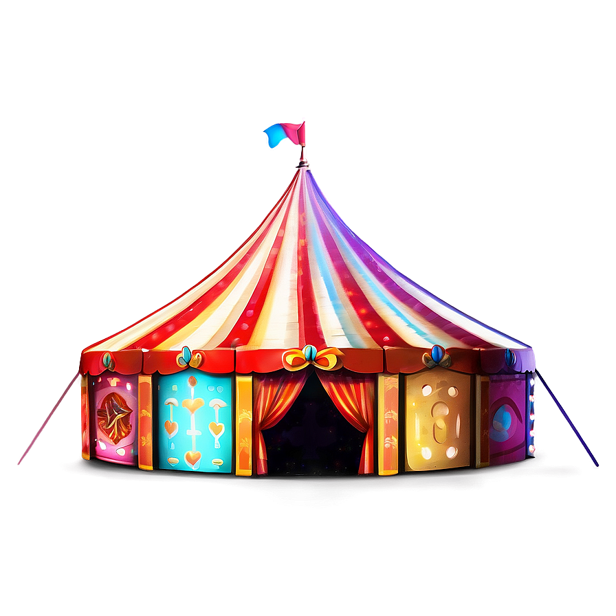 Festive Fairground Tent Png Nkt69 PNG Image