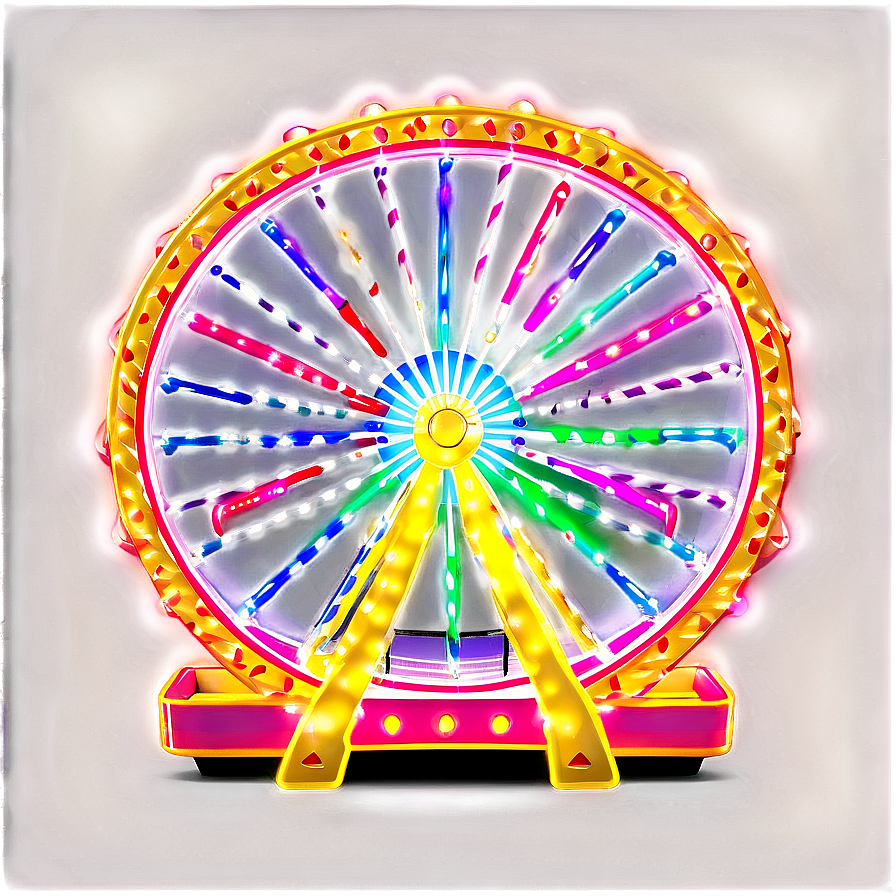 Festive Ferris Wheel With Lights Png Wsb PNG Image