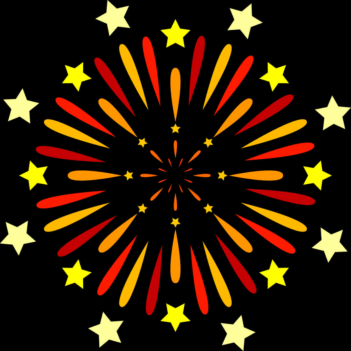 Festive_ Firework_ Illustration PNG Image