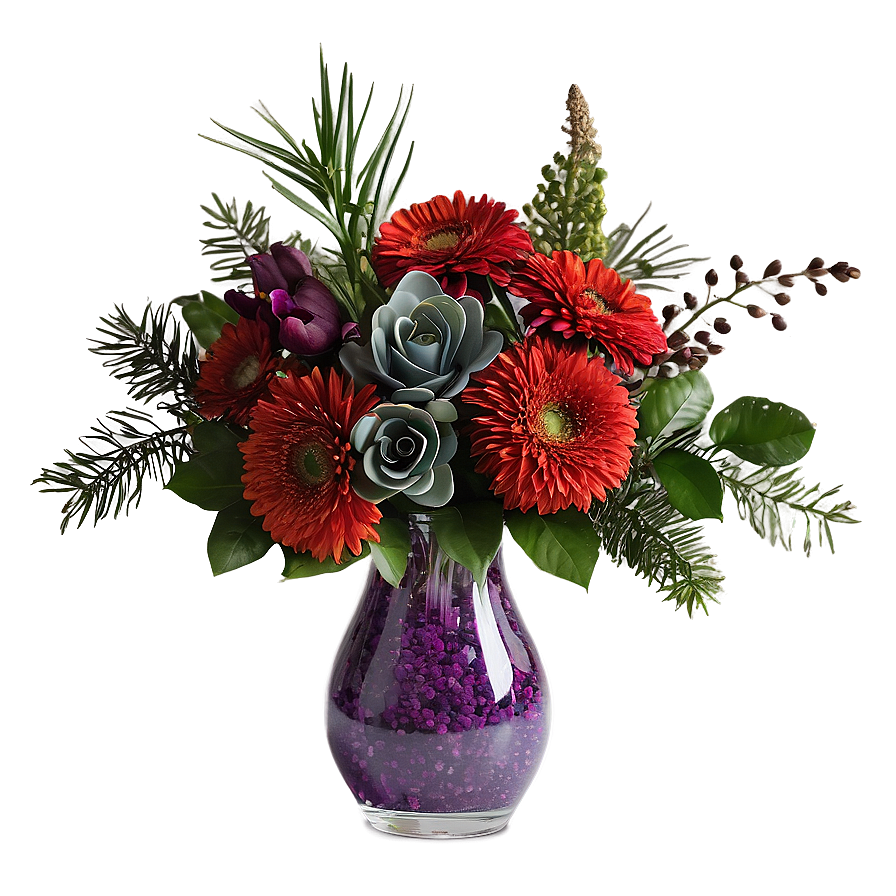 Festive Floral Arrangement Png Yyi35 PNG Image