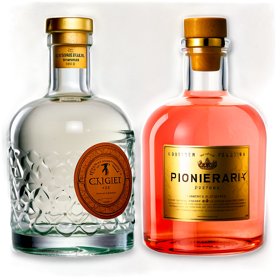 Festive Gin Selection Png 1 PNG Image