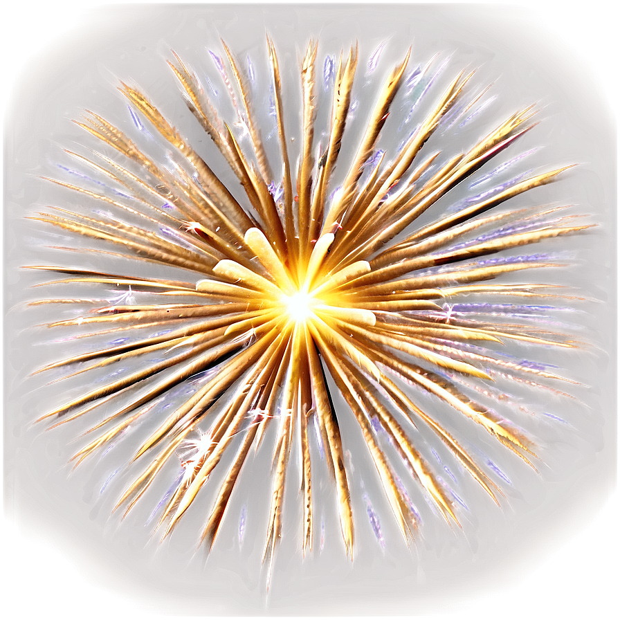 Festive Gold Fireworks Burst Png Qtl55 PNG Image