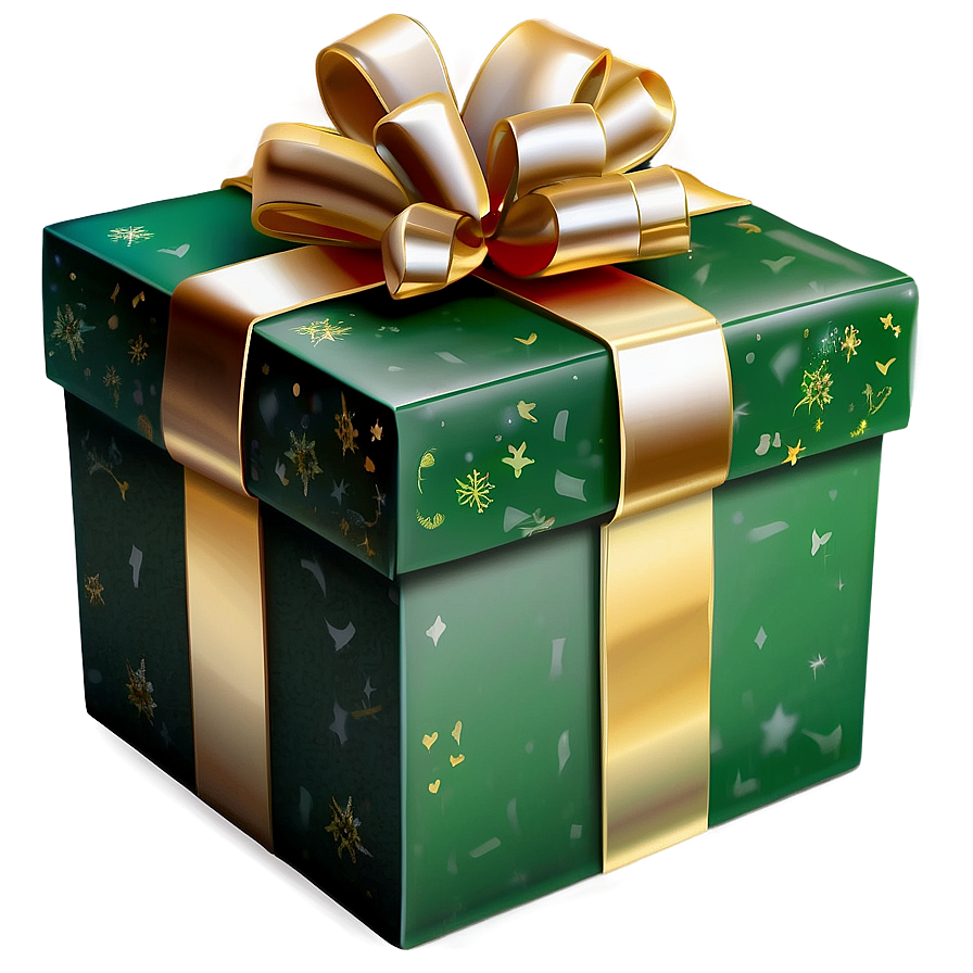 Festive Green Box Png 06292024 PNG Image