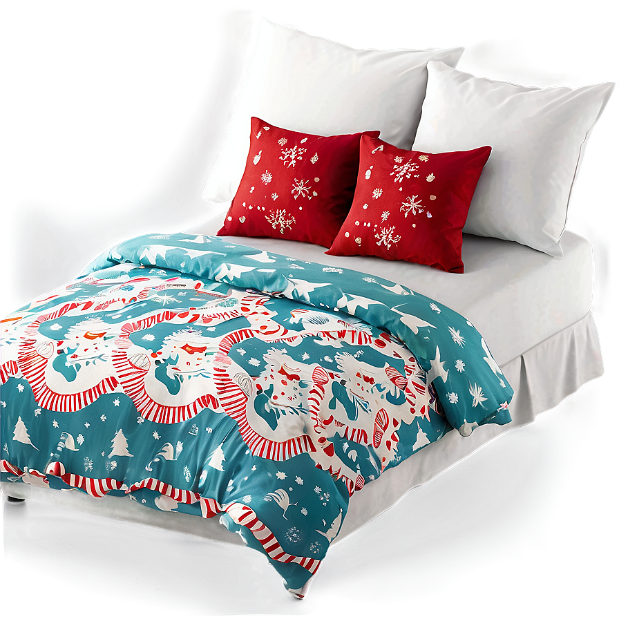 Festive Holiday Bedding Png Lvm PNG Image