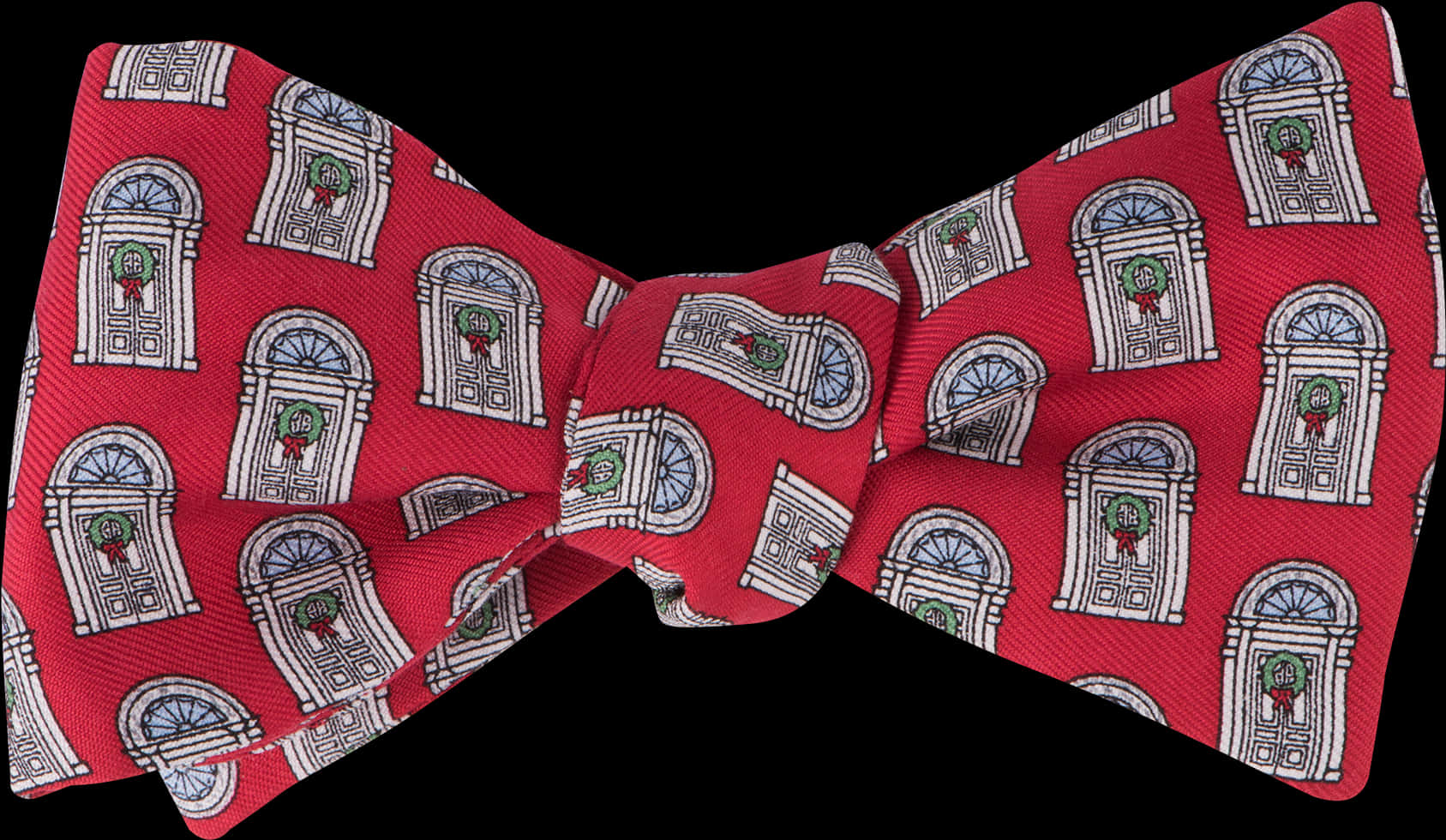 Festive Holiday Bow Tie PNG Image