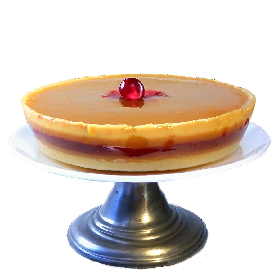 Festive Holiday Flan Recipe Png Kpp PNG Image