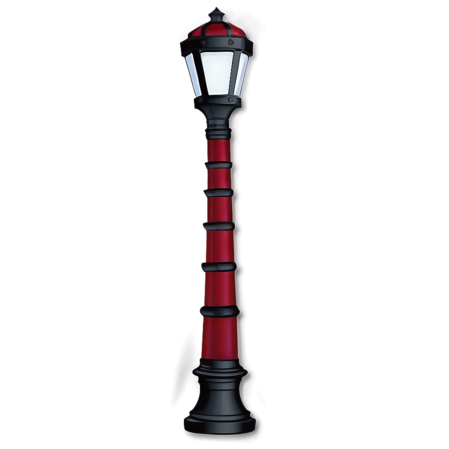 Festive Holiday Light Post Png Ukr PNG Image