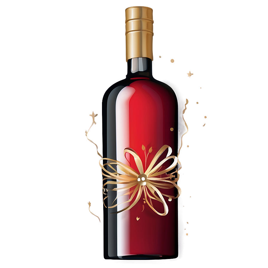 Festive Holiday Liquor Bottle Png Moh PNG Image