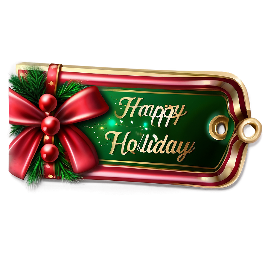 Festive Holiday Tag Png Klb PNG Image