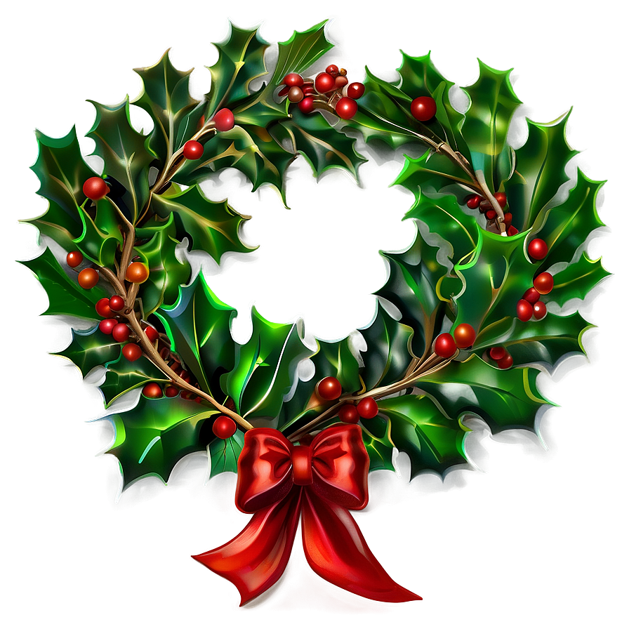 Festive Holly Png 1 PNG Image