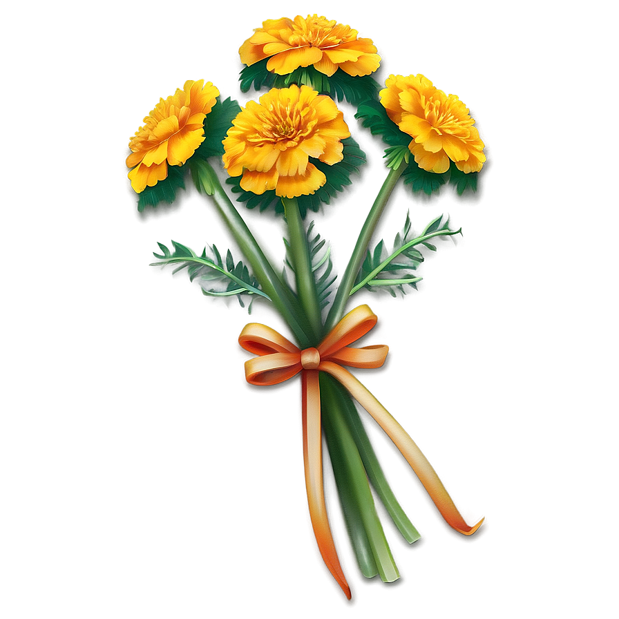 Festive Marigolds Png Ita PNG Image