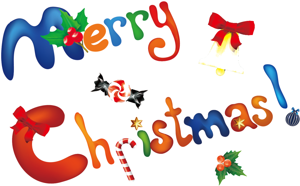 Festive Merry Christmas Greeting PNG Image