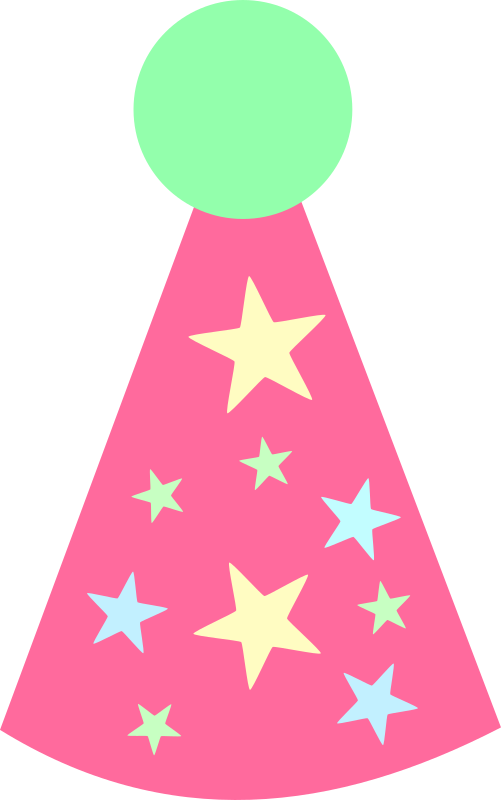 Festive New Year Party Hat PNG Image