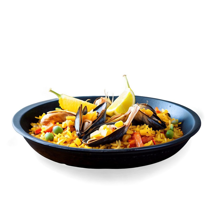 Festive Paella Party Platter Png 06252024 PNG Image