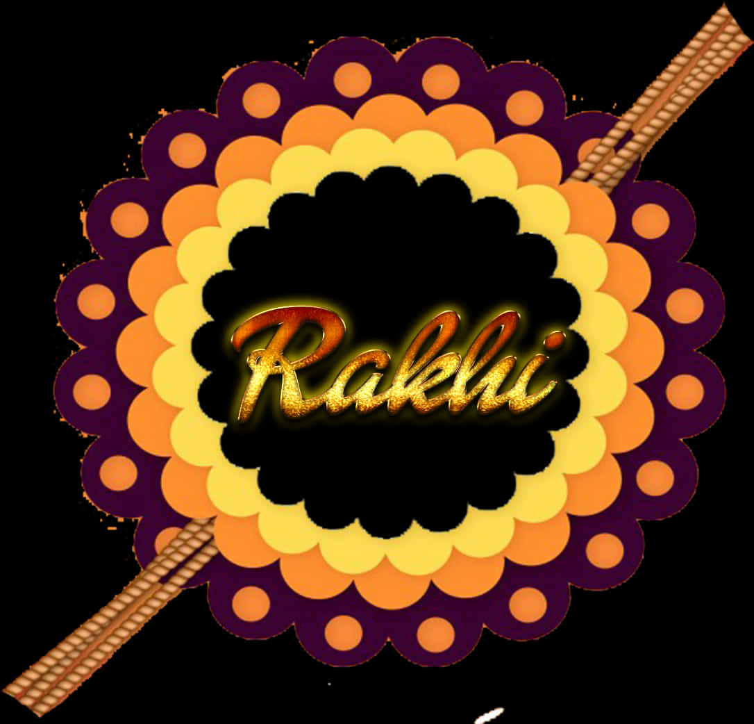 Festive Rakhi Design PNG Image