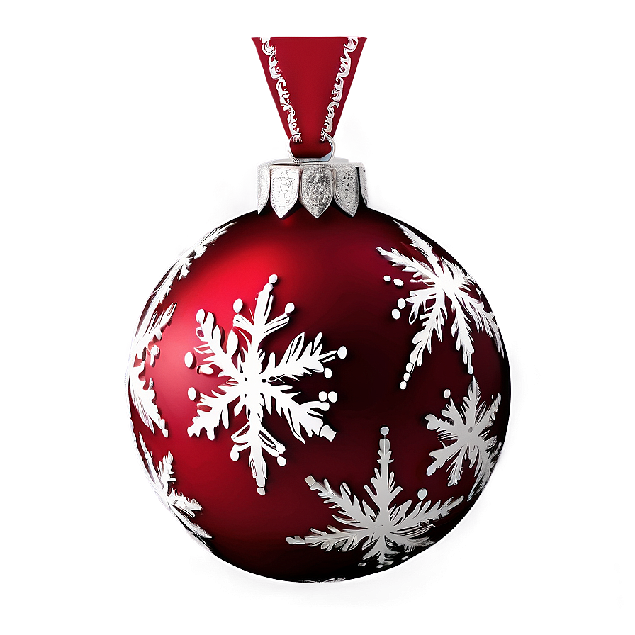 Festive Red Ornament Png 06212024 PNG Image