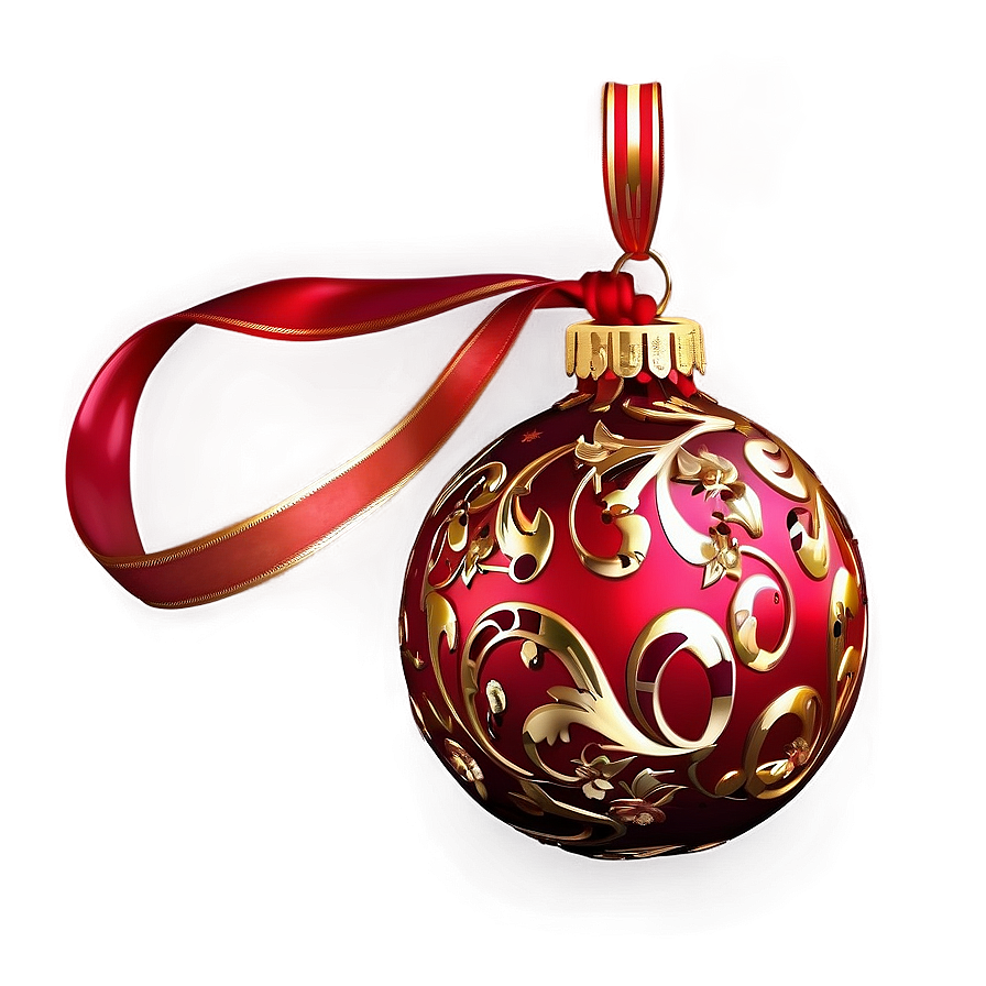 Festive Red Ornament Png 19 PNG Image