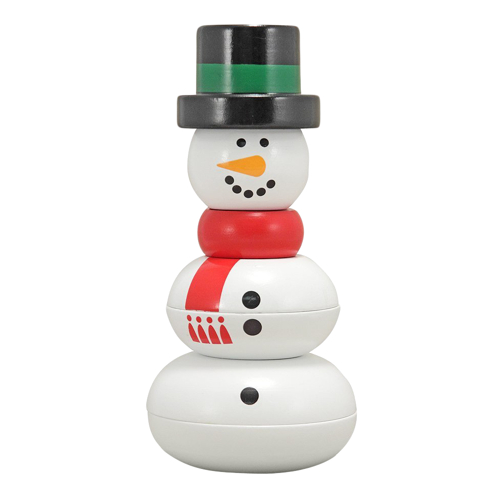 Festive Snowman Toy Figure PNG Image