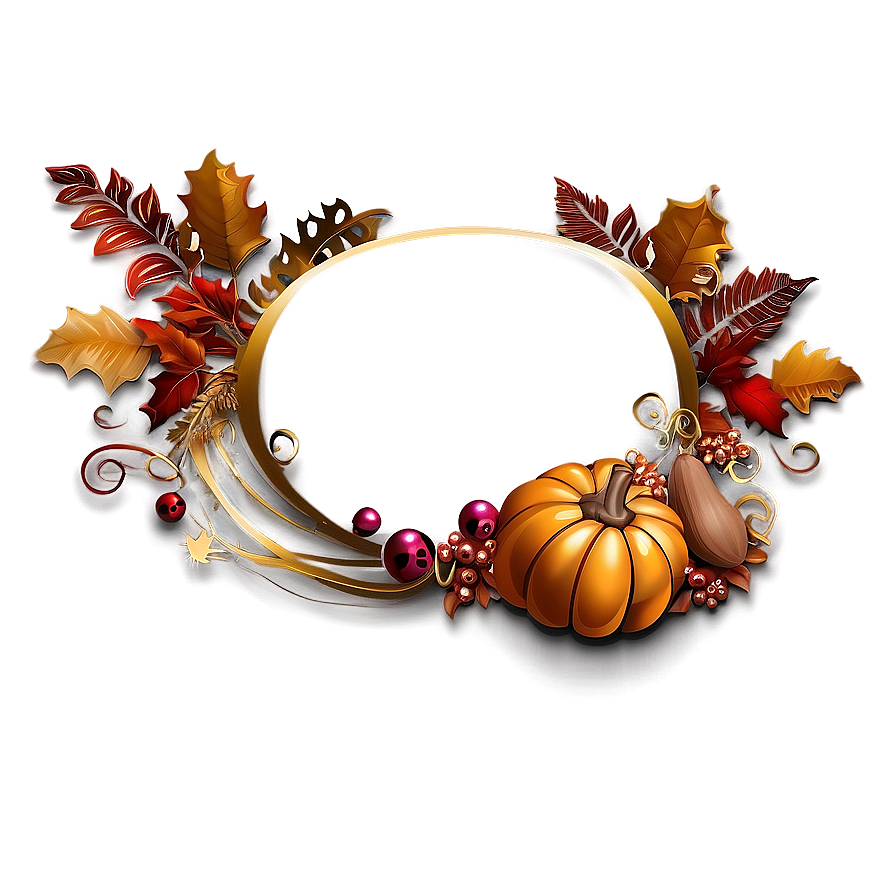 Festive Thanksgiving Banner Png Ddc16 PNG Image