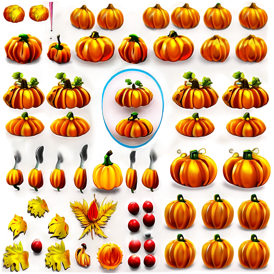 Festive Thanksgiving Pumpkin Png Rcp PNG Image