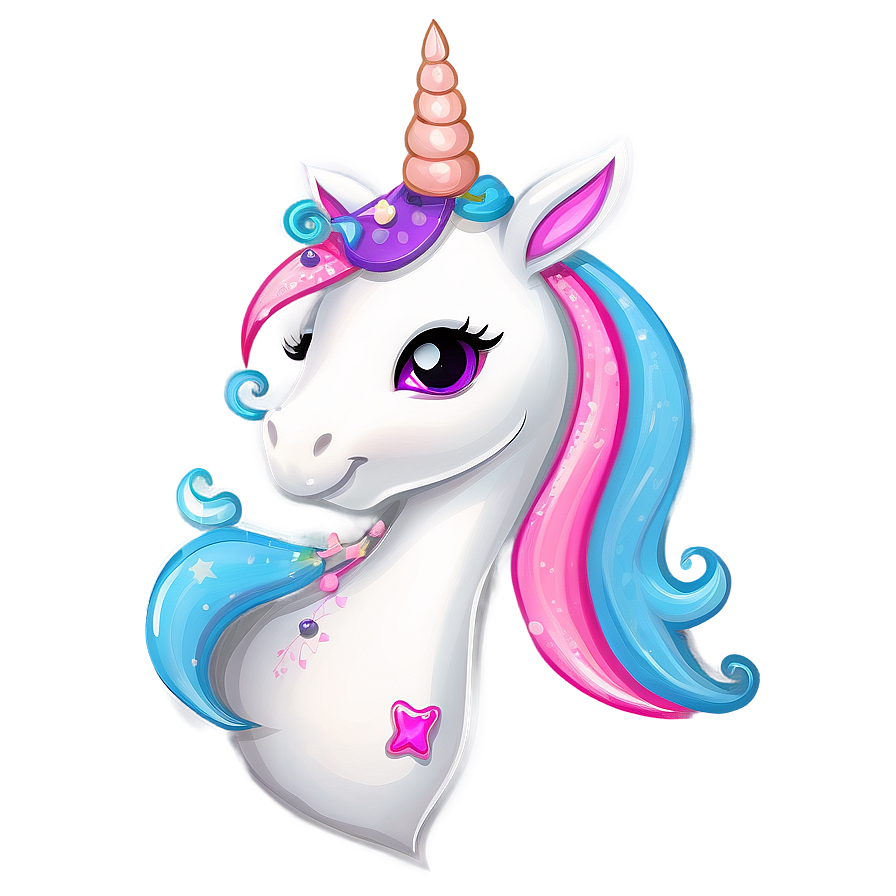 Festive Unicorn Clipart Png Gyk86 PNG Image