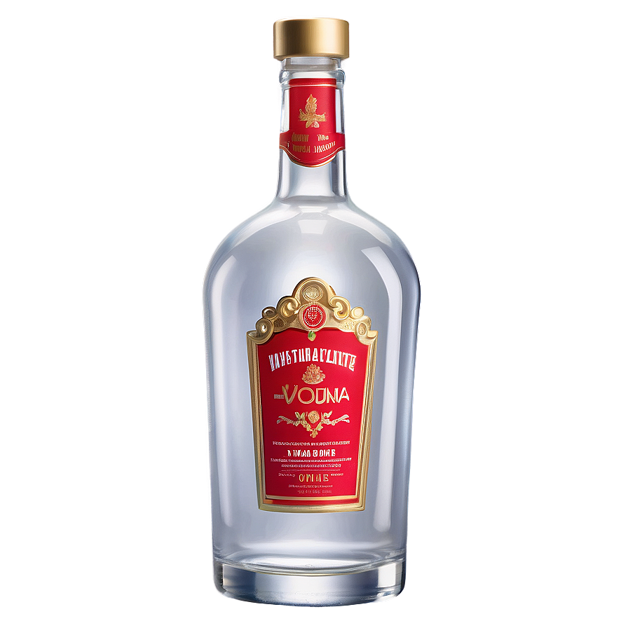 Festive Vodka Bottle Png Nba75 PNG Image