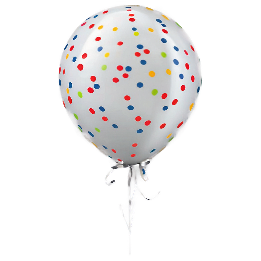 Festive White Balloon Png 06212024 PNG Image