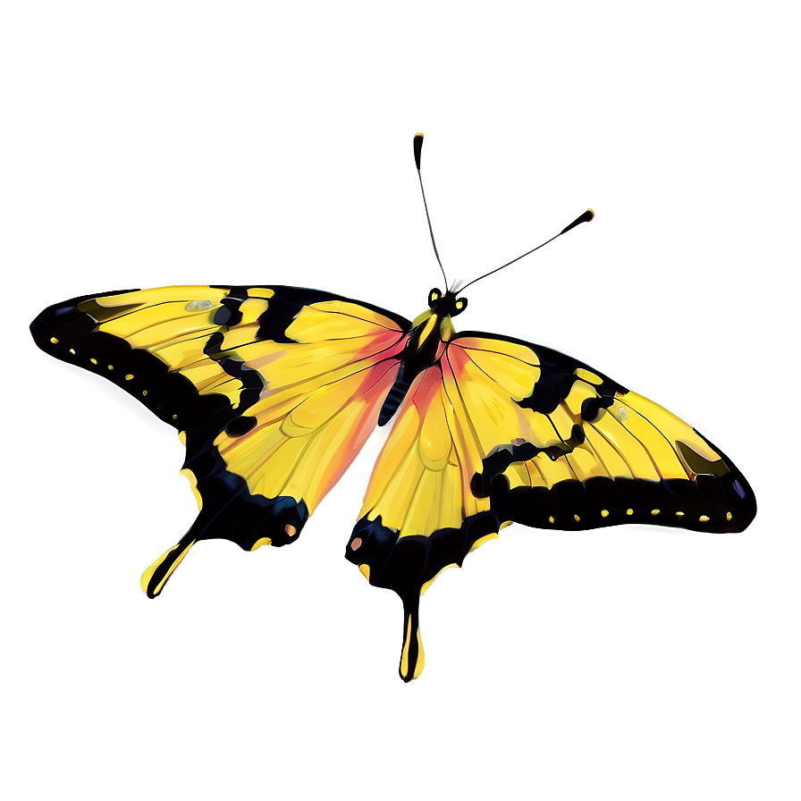 Festive Yellow Butterfly Png Jxi PNG Image