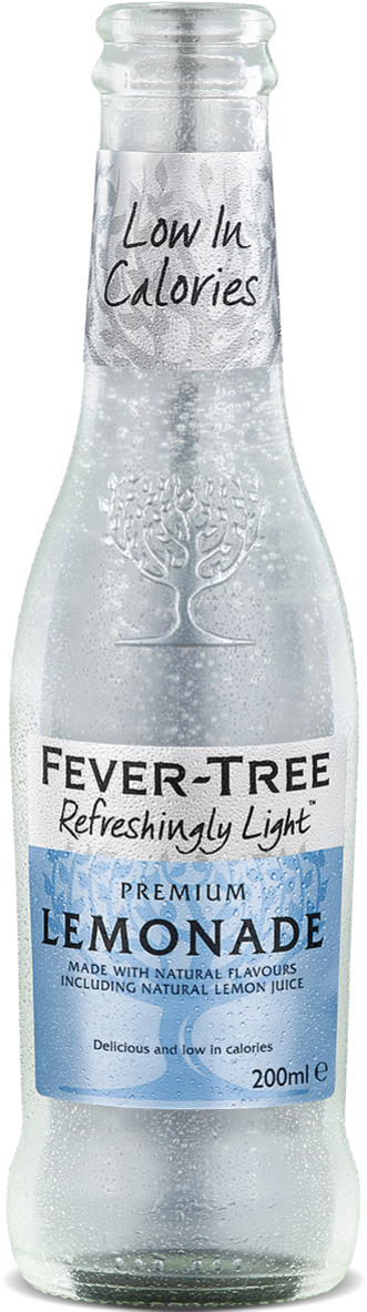 Fever Tree Premium Light Lemonade Bottle PNG Image