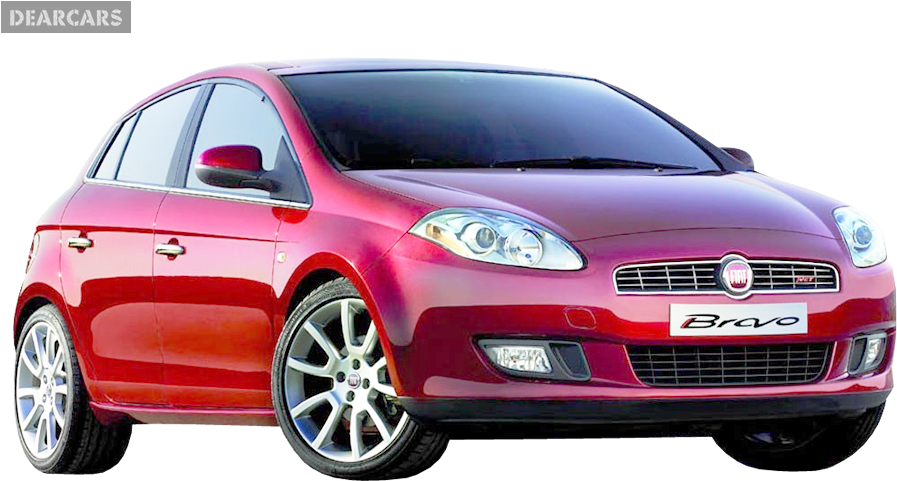 Fiat Bravo Red Hatchback PNG Image