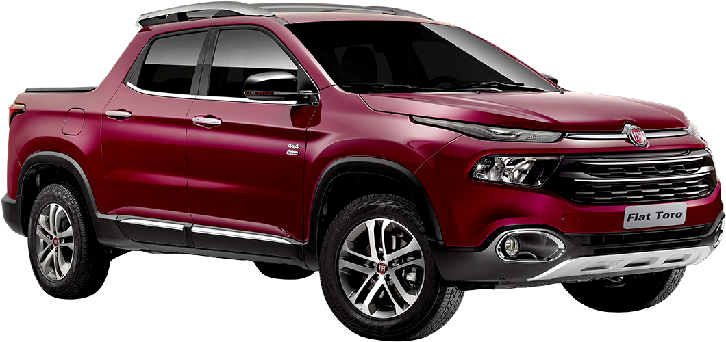 Fiat Toro Pickup Truck Red PNG Image